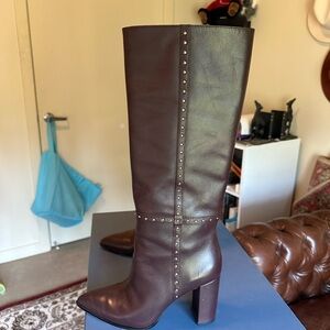 Paige Tall Dark Wine Boots